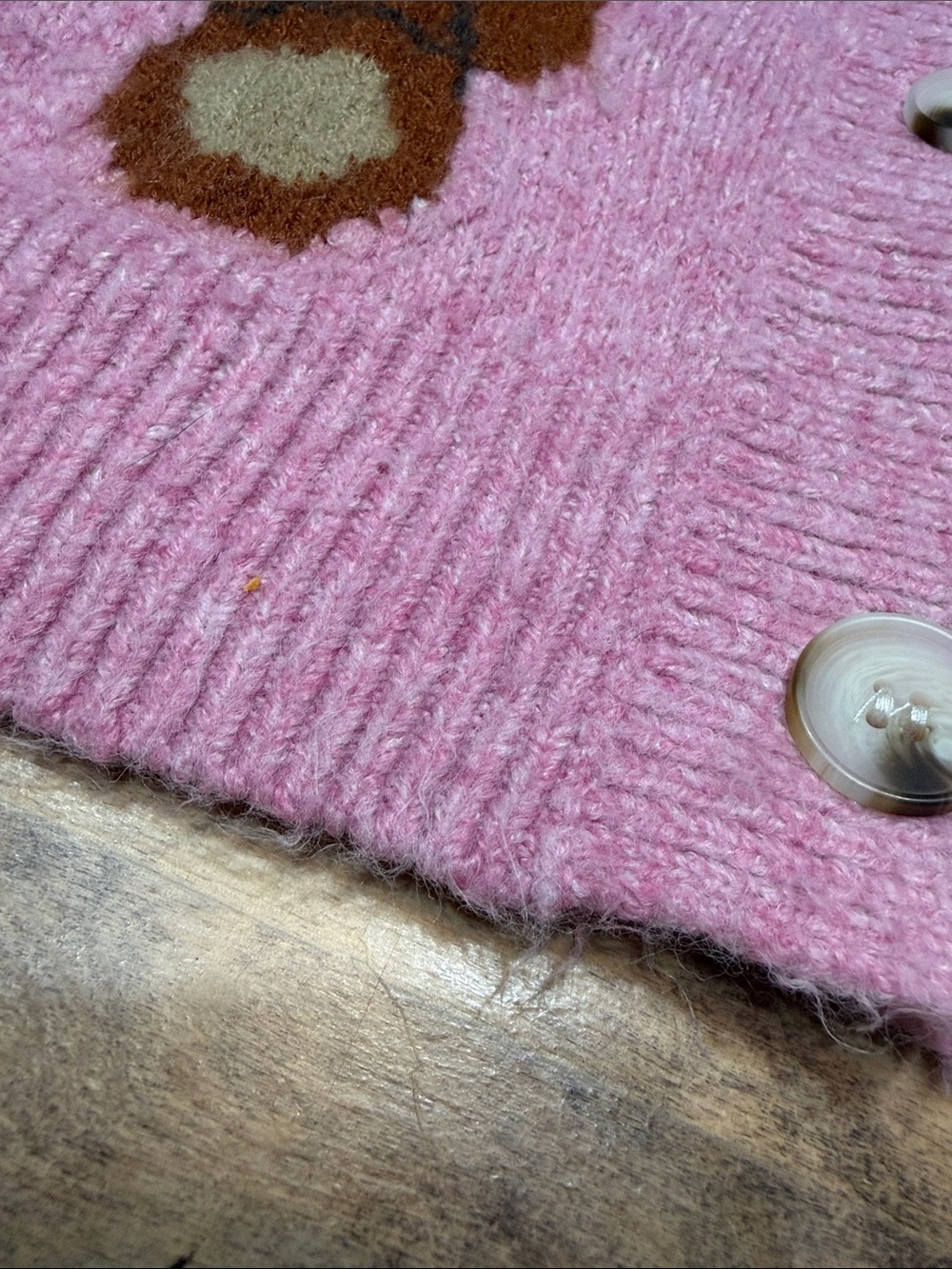 BiBi Pink Teddy Bear Cardigan - Picture 8 of 9